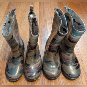 Big Kids Capelli New York Camouflage Rain Boots